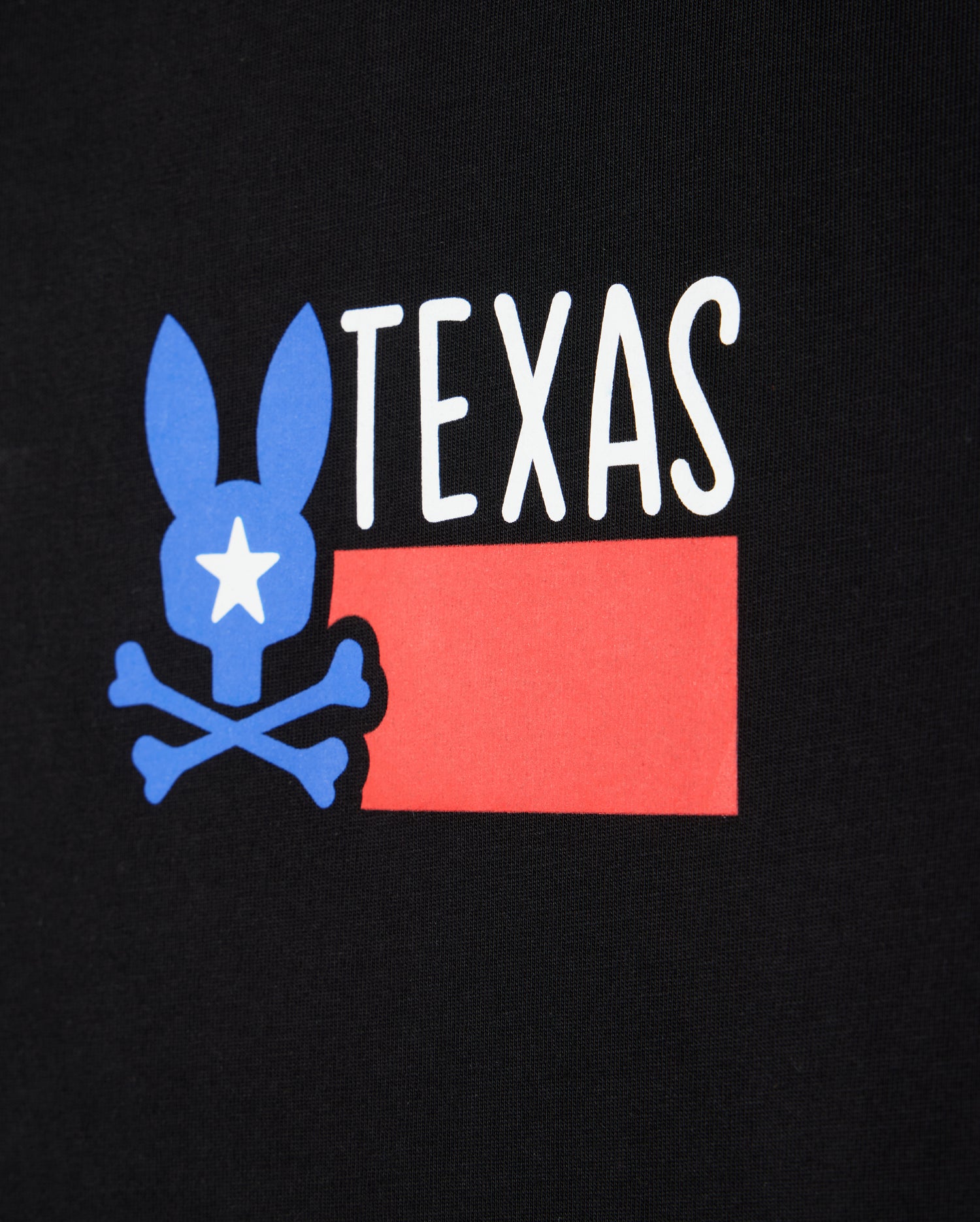 Psycho Bunny Men's Tees Texas City Tee T-shirt nera