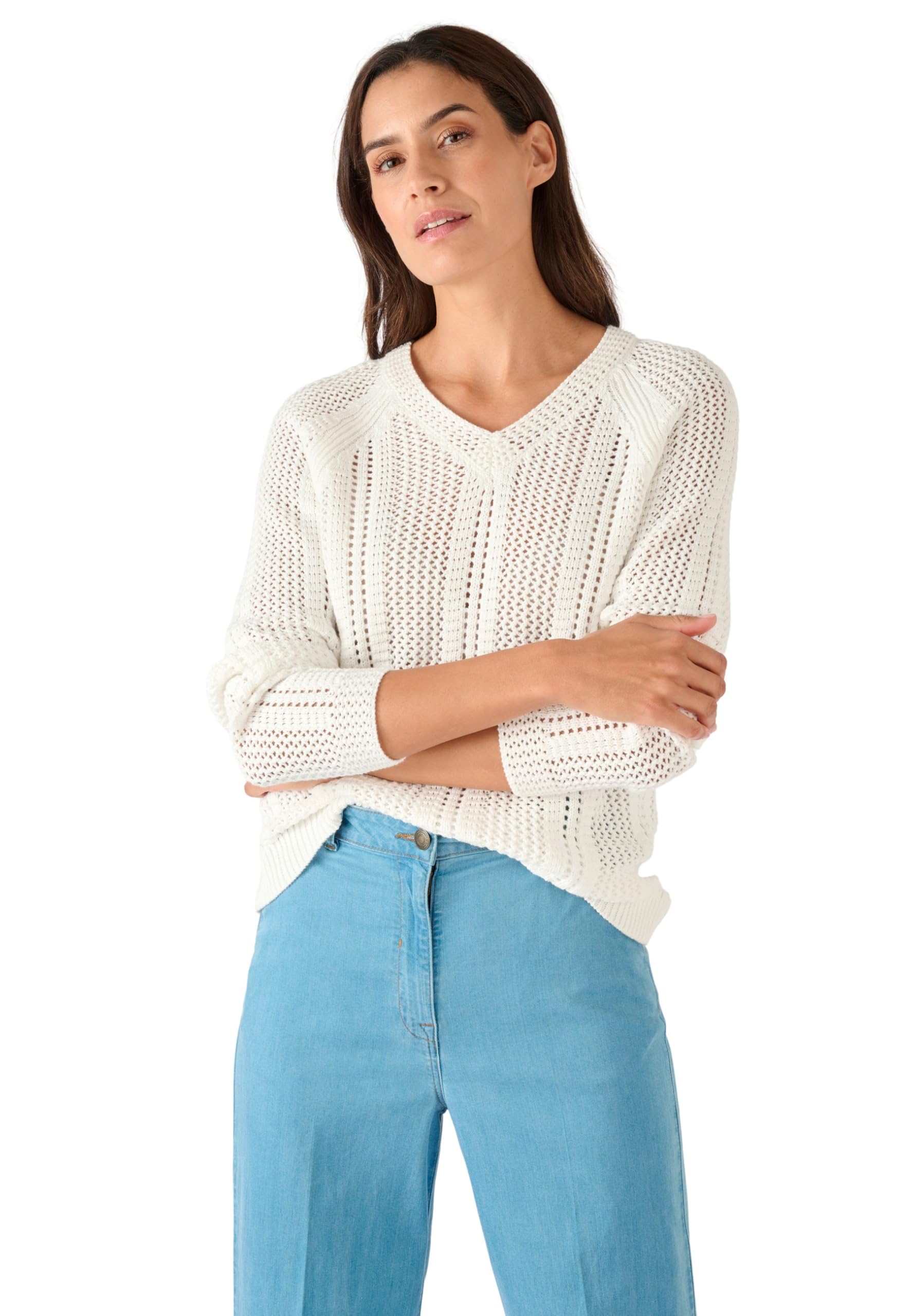 Damart Prêt-à-porter Maglia traforata, blu