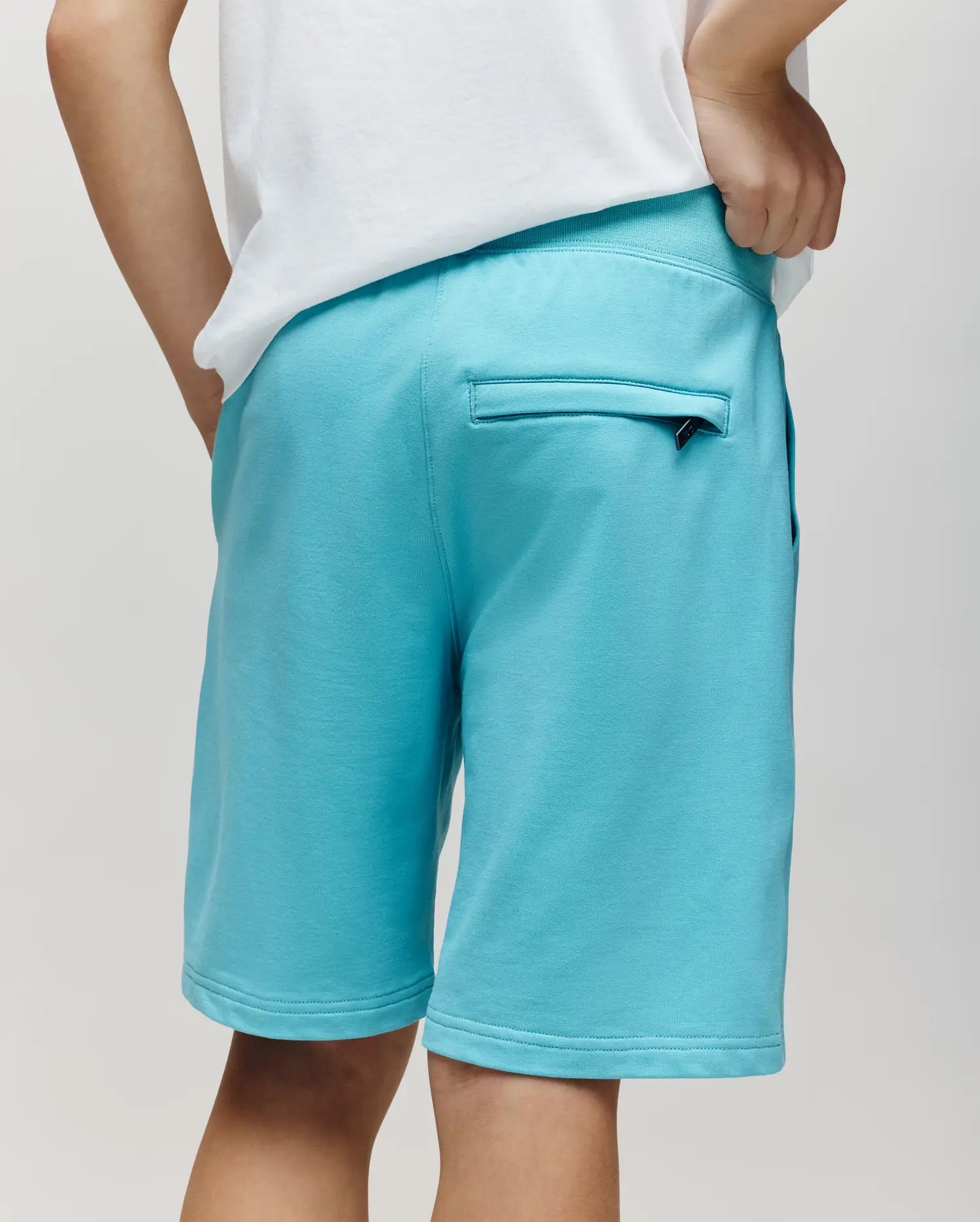 Psycho Bunny Kids Bottoms Levanzo pantaloncini azzurri in French Terry