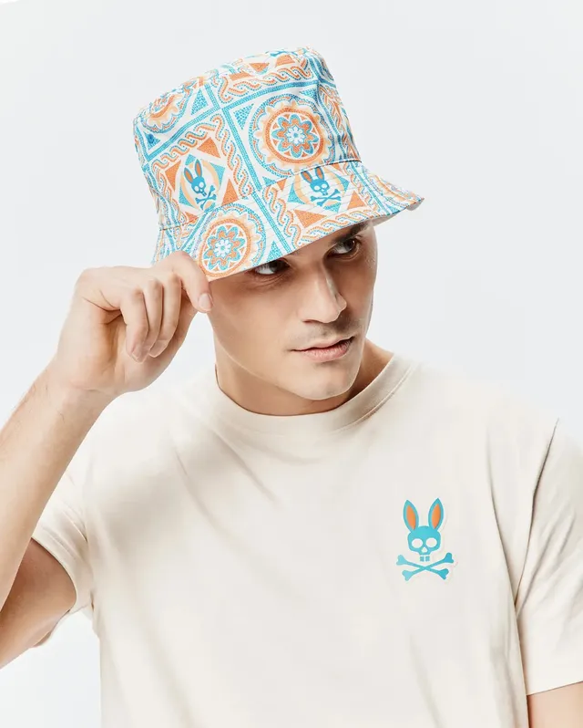 Psycho Bunny Accessories Frank cappello bucket blu reversibile O/S