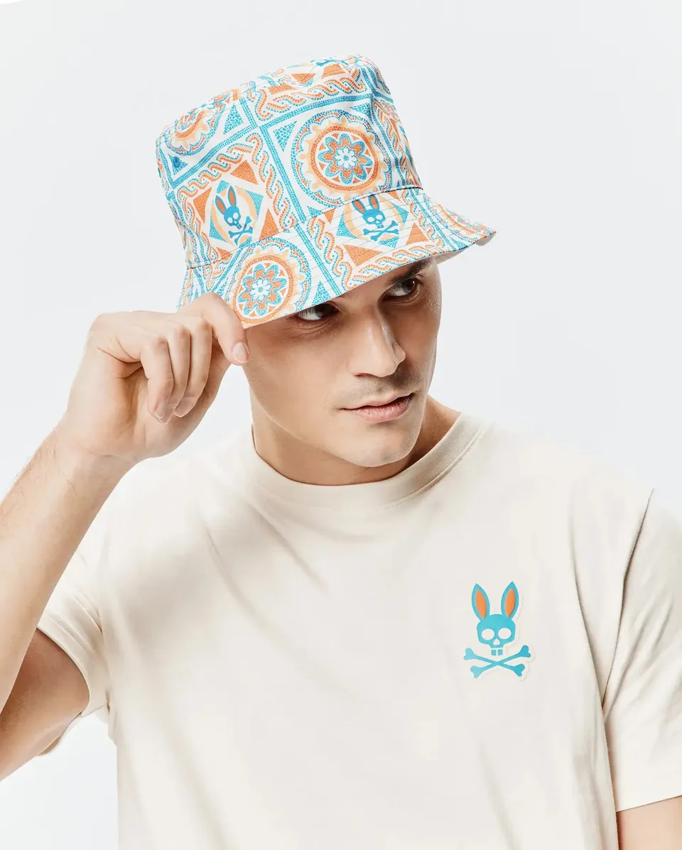 Psycho Bunny Accessories Frank cappello bucket blu reversibile O/S