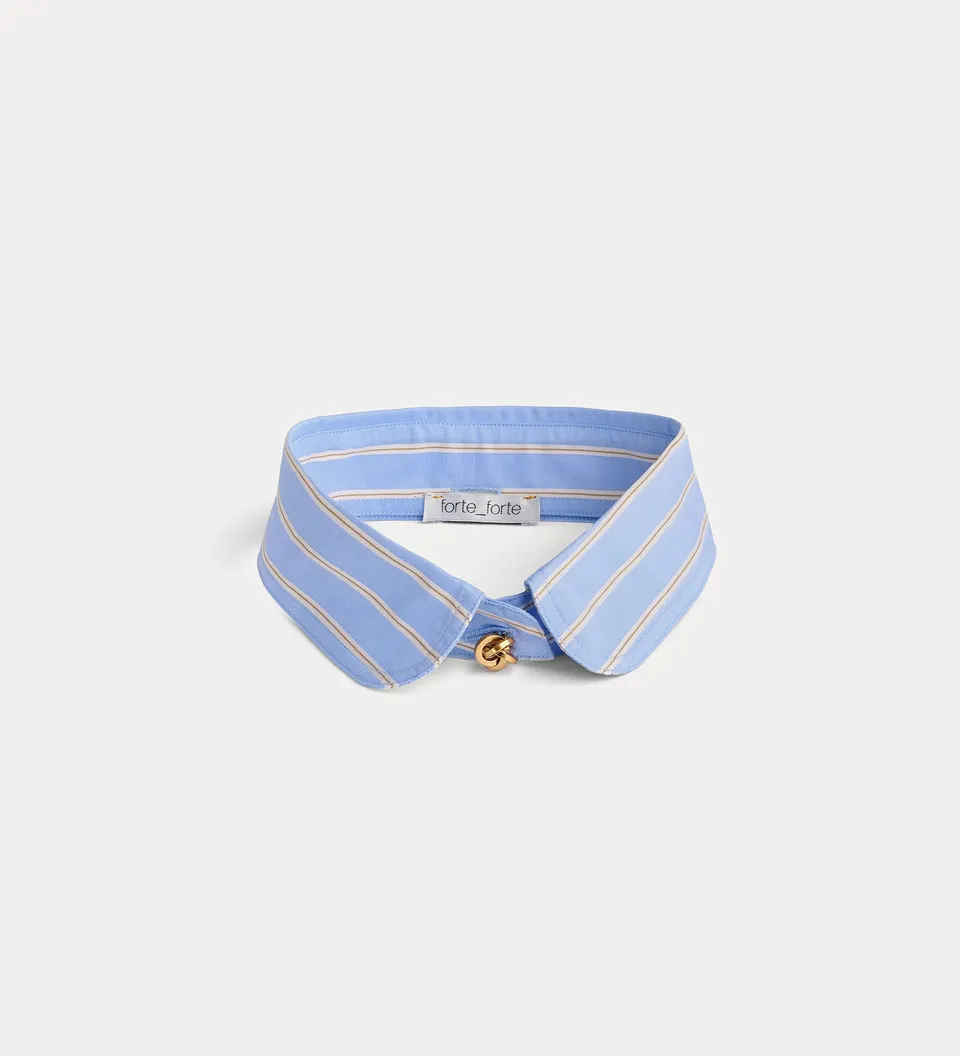Forte gioielli Colletto con bottone gioiello oxford blue