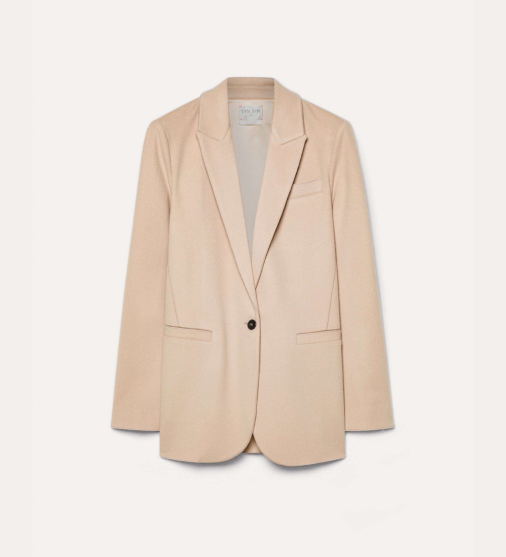 Forte giacche blazer monopetto in tessuto leggero loto