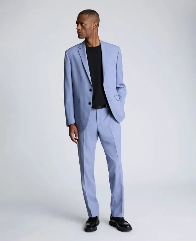 Kenneth Cole Reaction Ready Flex Slim Fit Nested Suit completo azzurro slim fit