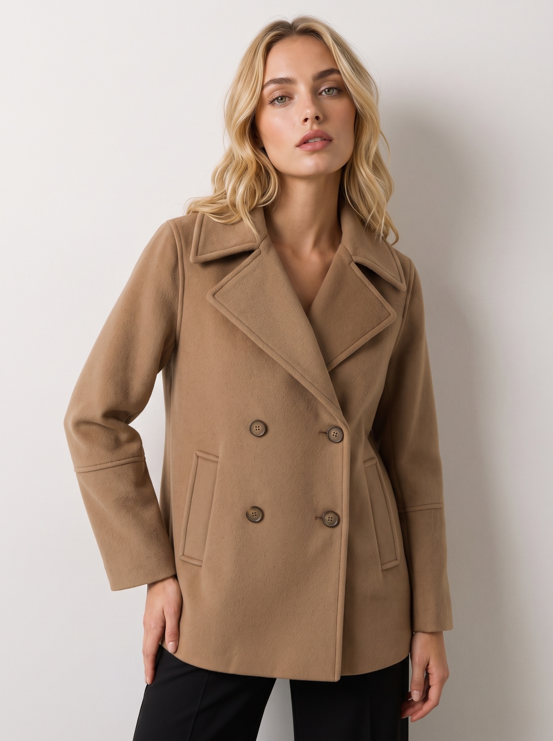 Markup Donna Cappotti Cappotto corto doppiopetto