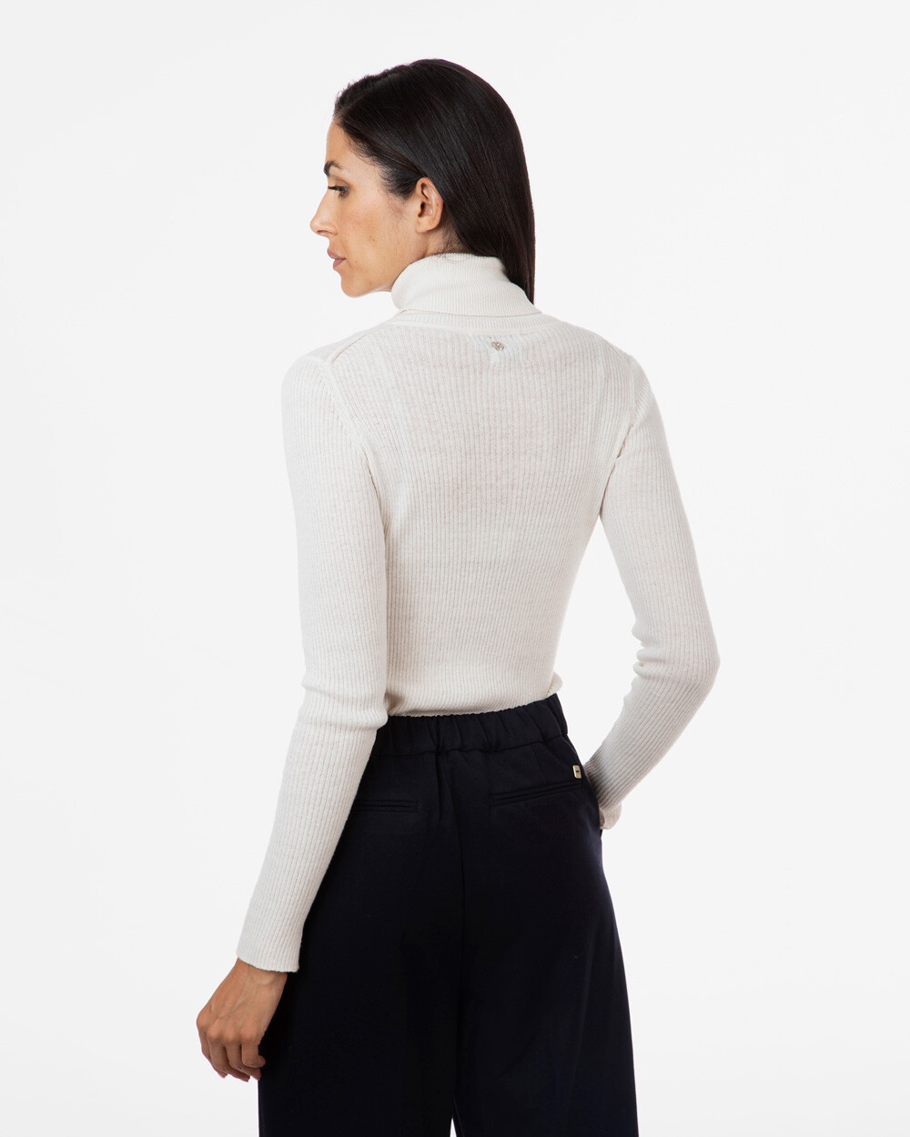 Markup Donna Maglieria Dolcevita a coste da donna