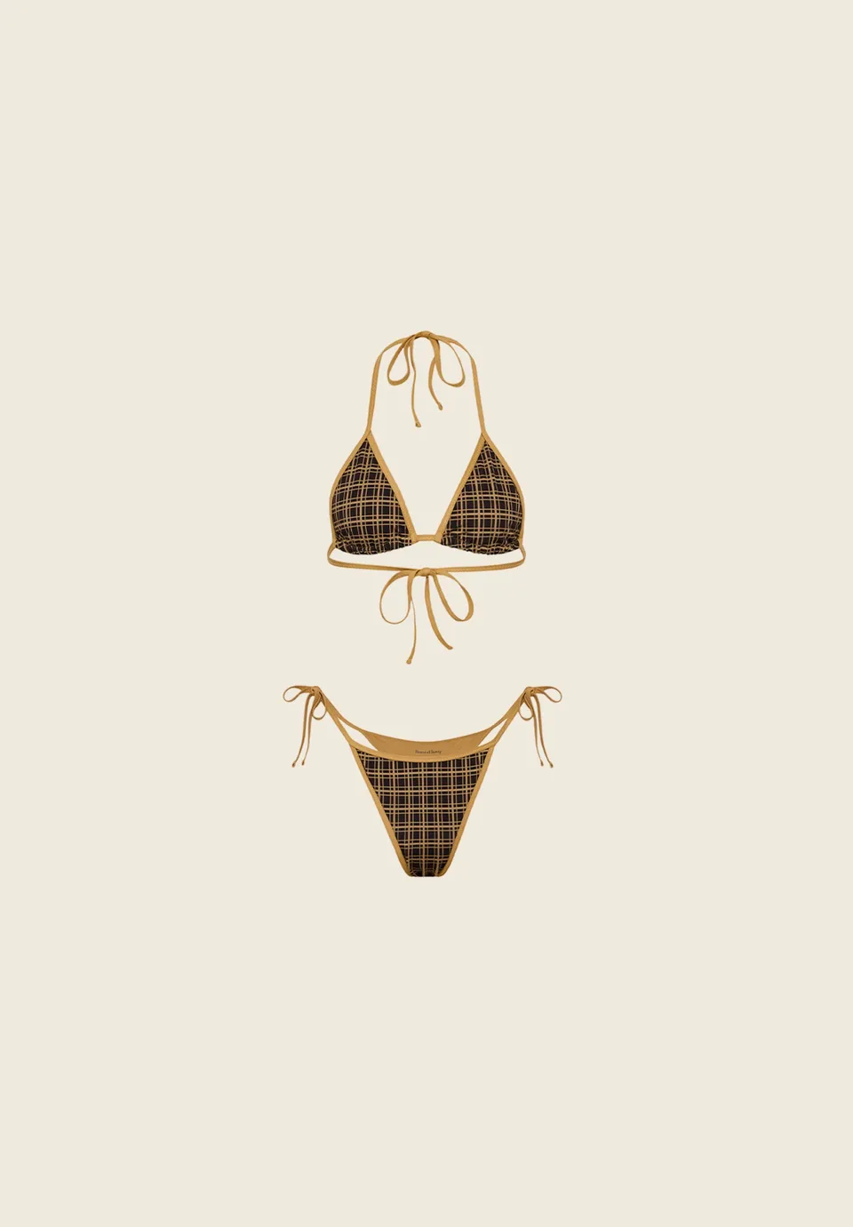 House Of Sunny Sunny Swim The Heritage bikini triangolo stampa all over