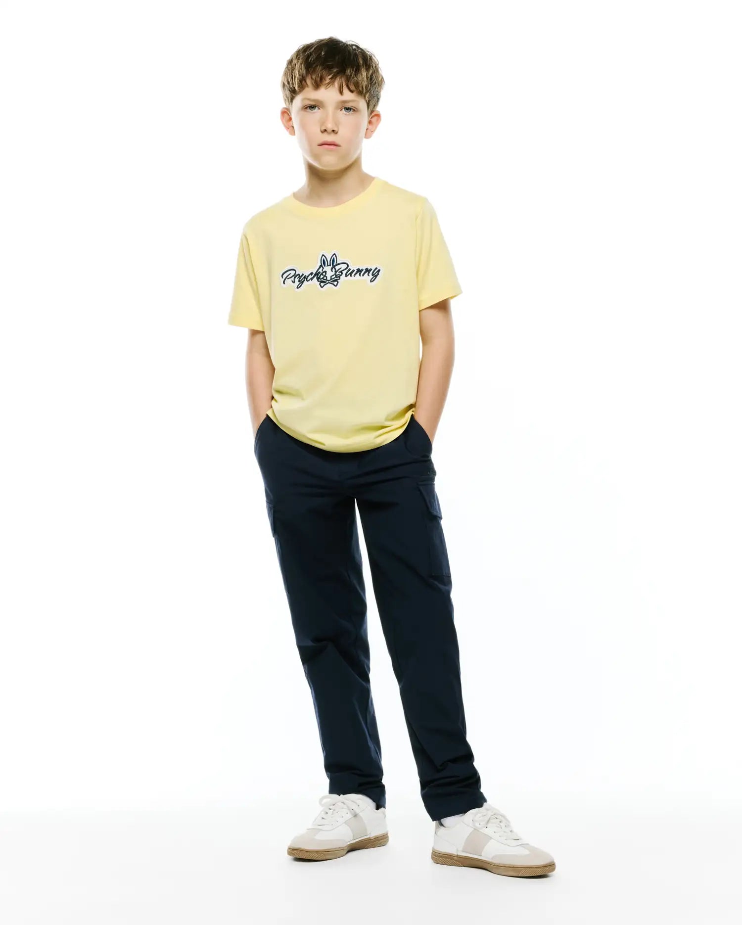 Psycho Bunny Kids Tees KIDS JAYDON GRAPHIC TEE - KT0200245 t-shirt bambini gialla