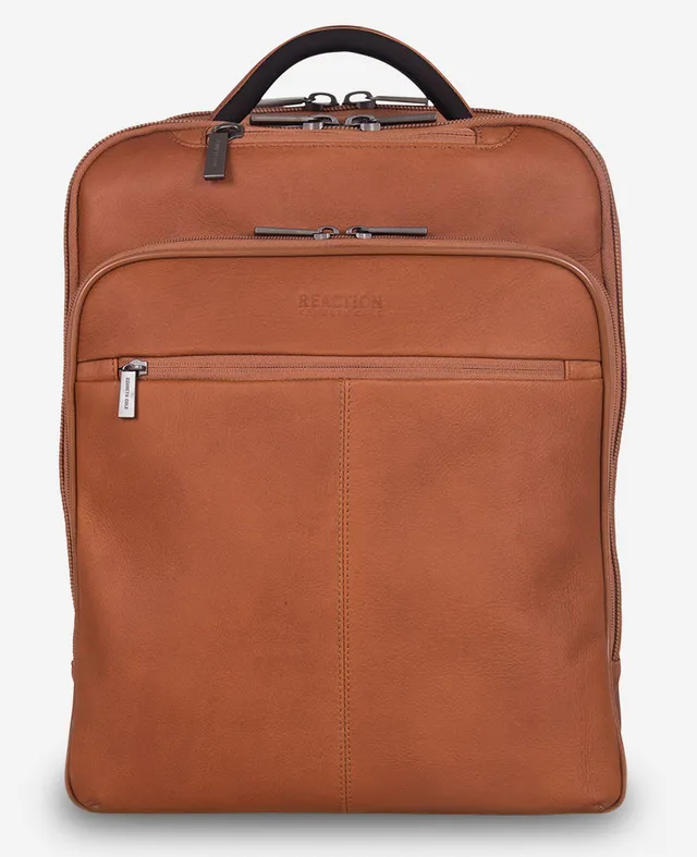 Kenneth Cole Reaction Luggage Colombian Leather Backpack zaino cognac taglia unica in pelle
