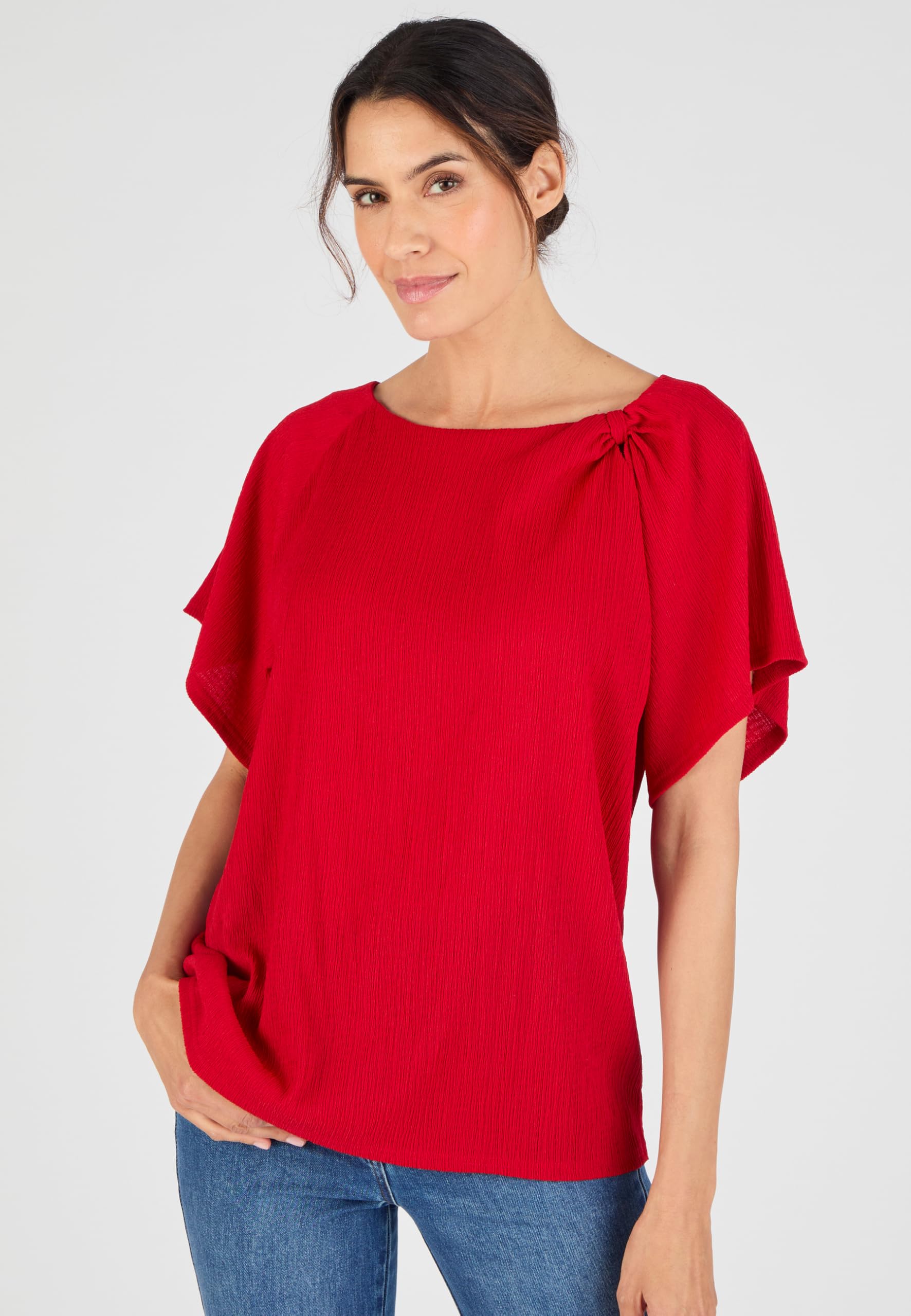 Damart Prêt-à-porter Maglietta a maglia testurizzata collo fantasia donna 42-44
