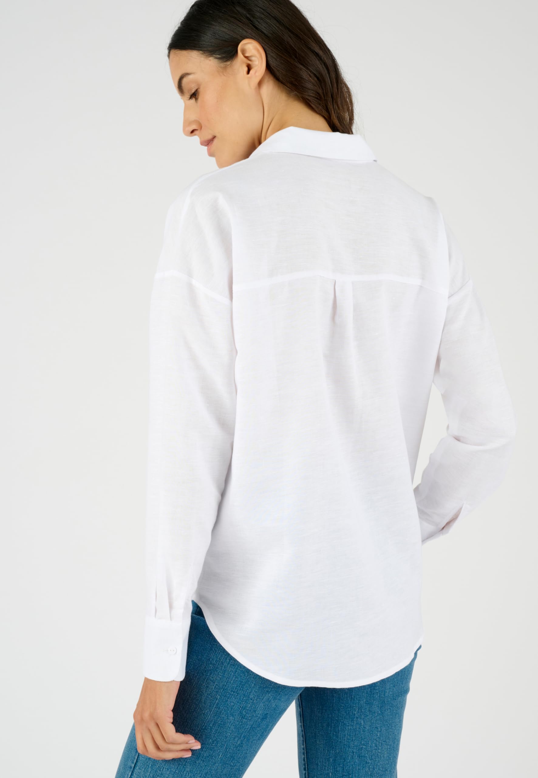 Damart Prêt-à-porter Camicia Misto Lino e Cotone Donna
