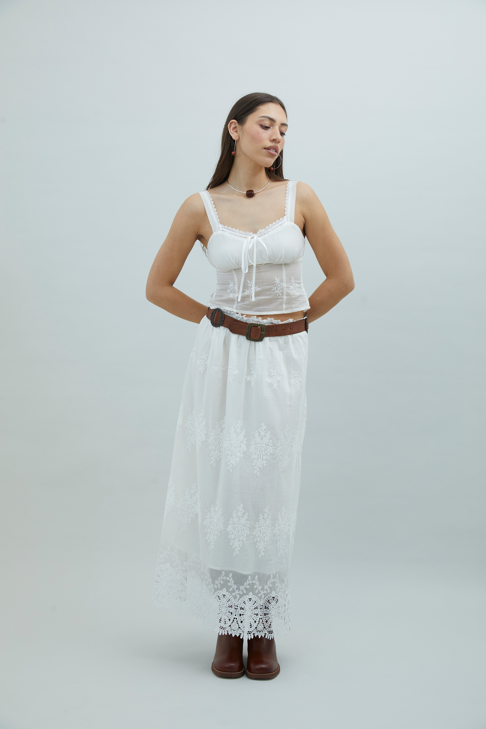 House Of Sunny Womens Tops Blossom Top top bianco ricamato UK 6–18