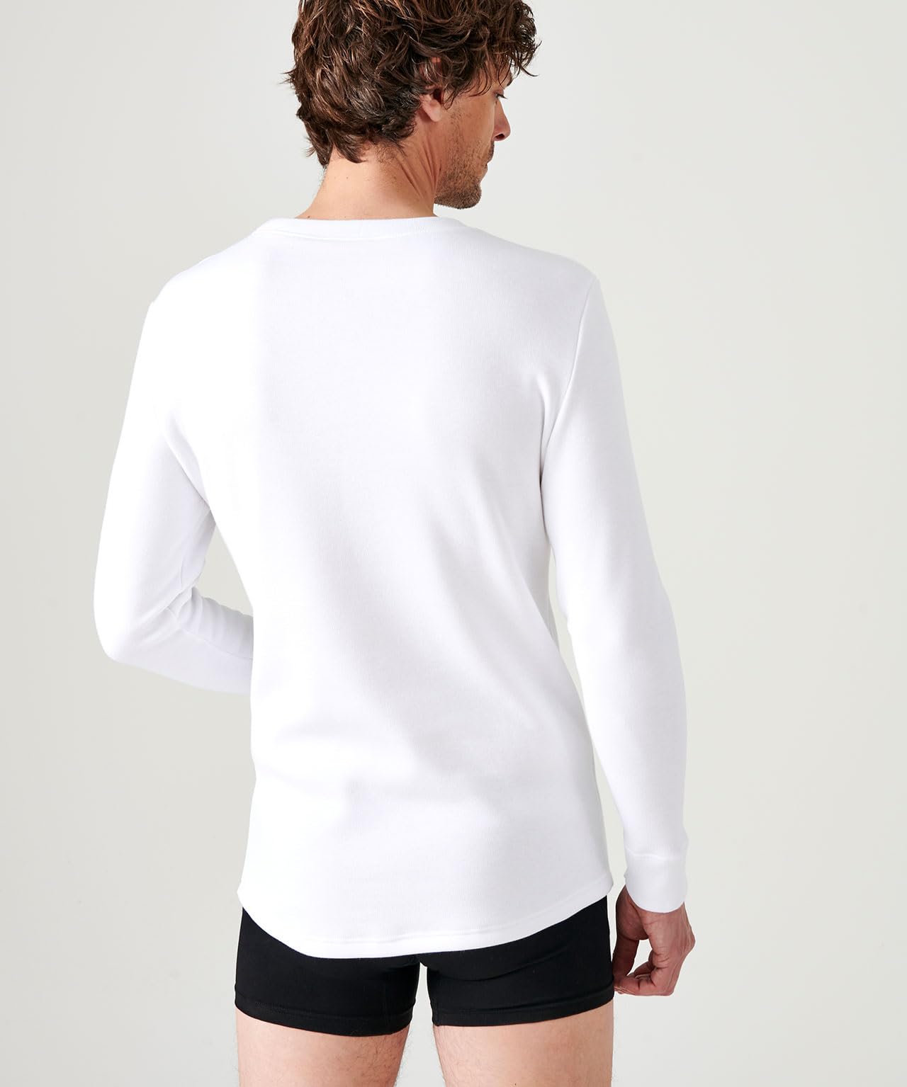 Damart Thermolactyl T-Shirt Thermolactyl Manches Longues, Molleton gra uomo bianca XS