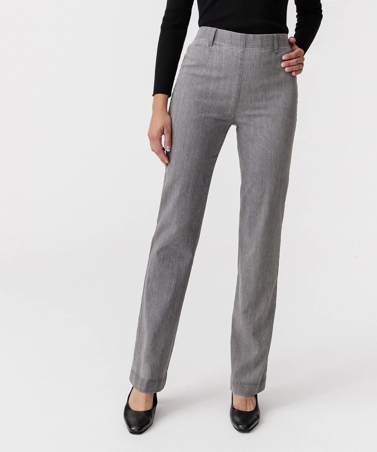 Damart Prêt-à-porter jeans donna grigi 54 effetto pancia piatta