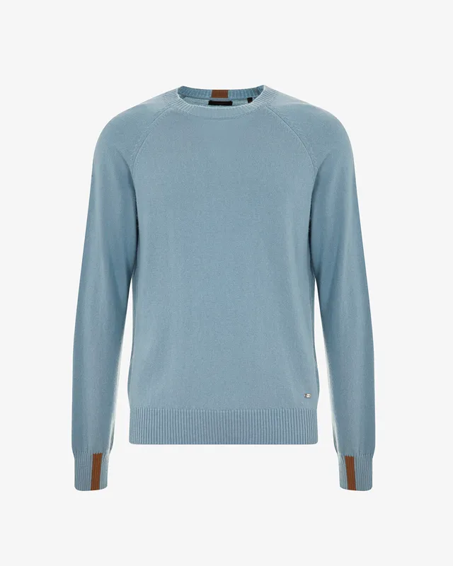 Markup Uomo Maglieria Girocollo cardato con intarsi maglia