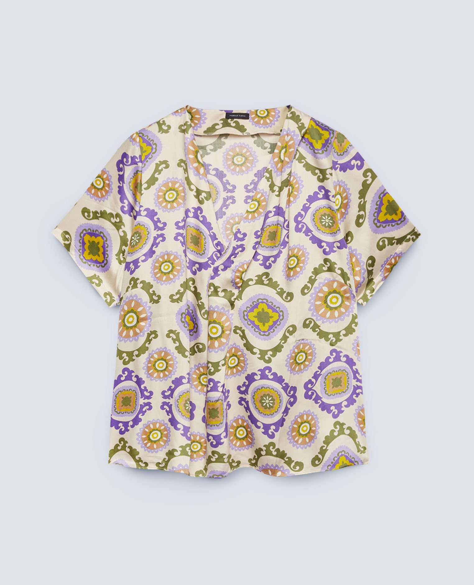 Fiorella Rubino Camicie e bluse Blusa stampa foulard 50 Plus in raso