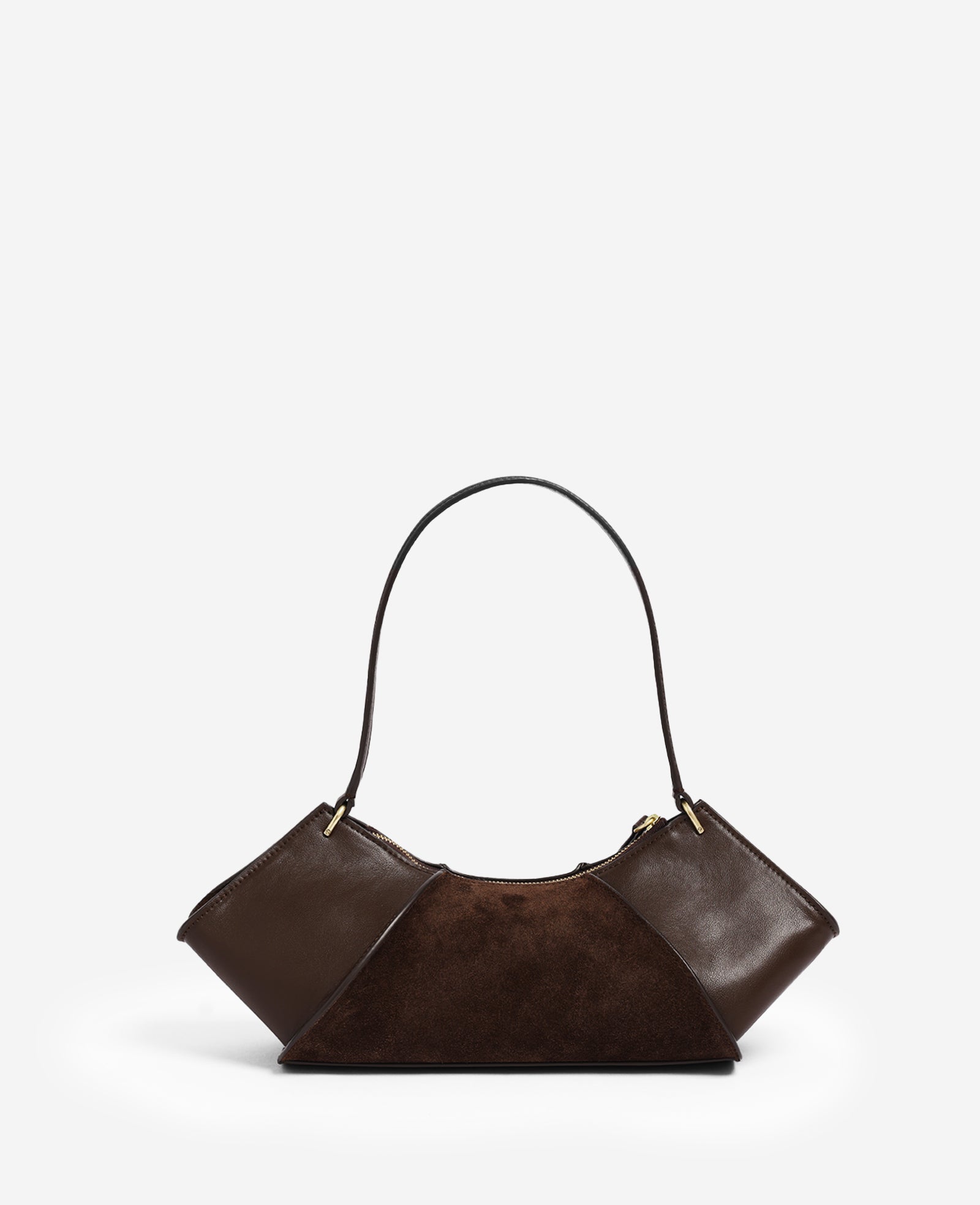 Kenneth Cole Reaction Bags Crosby Suede borsa a spalla cioccolato