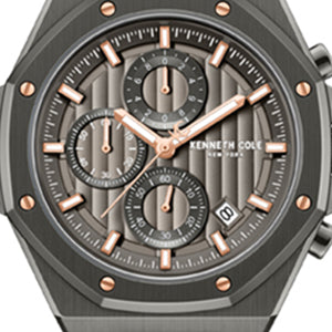 Kenneth Cole Reaction Watches Dress Sport Chronograph orologio gunmetal