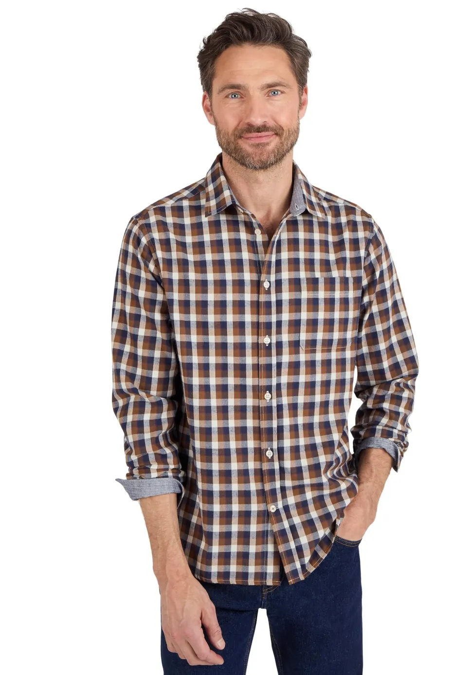 Damart Thermolactyl Camicia in flanella a quadri uomo 44