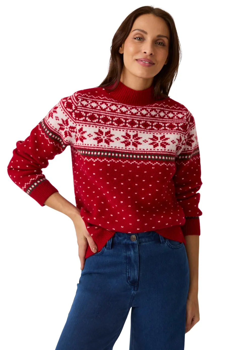 Damart Thermolactyl maglione natalizio donna collo alto