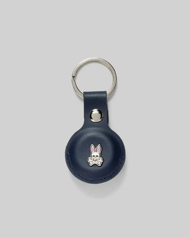 Psycho Bunny Accessories Air Tag Holder portachiavi blu navy O/S in gomma