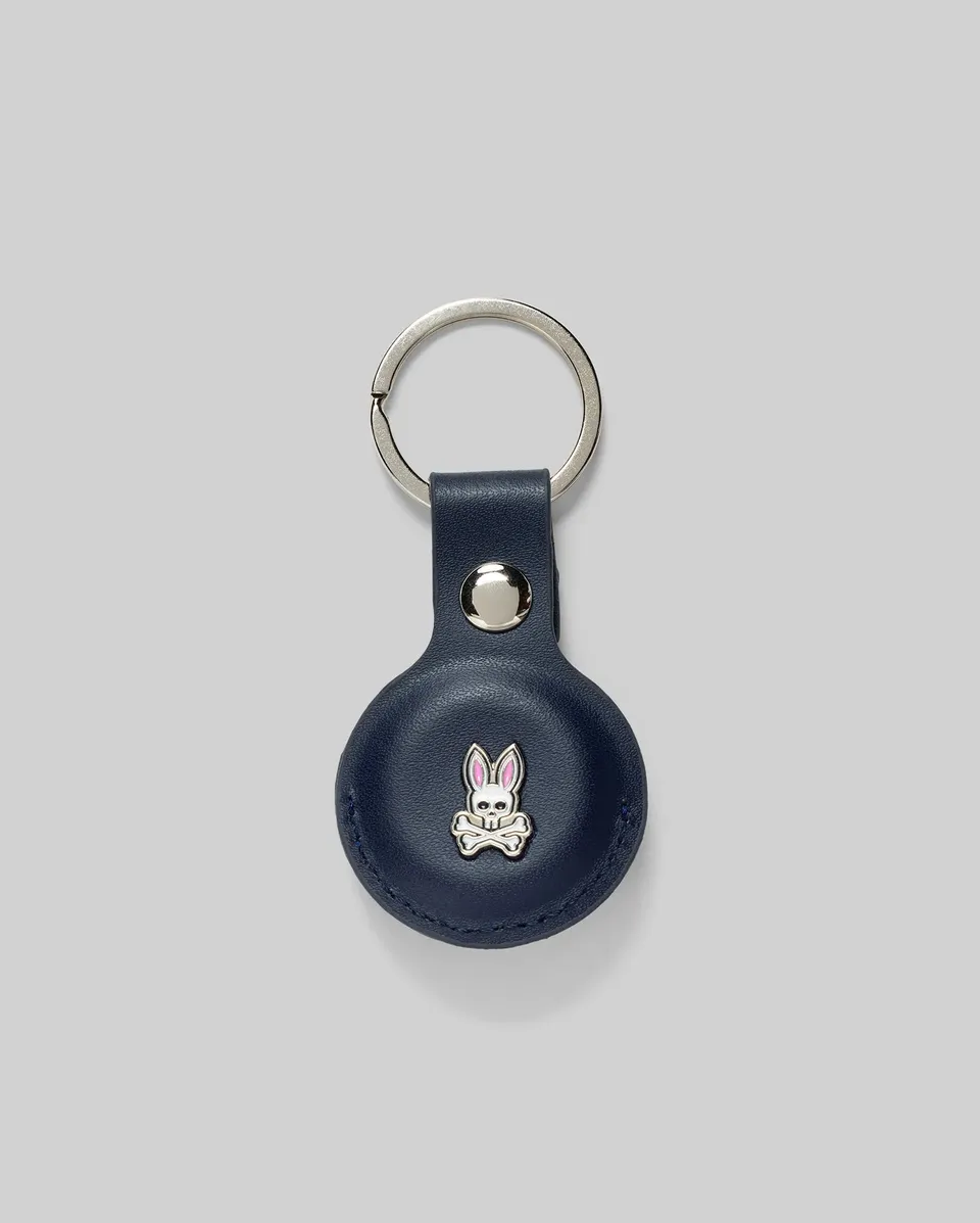 Psycho Bunny Accessories Air Tag Holder portachiavi blu navy O/S in gomma