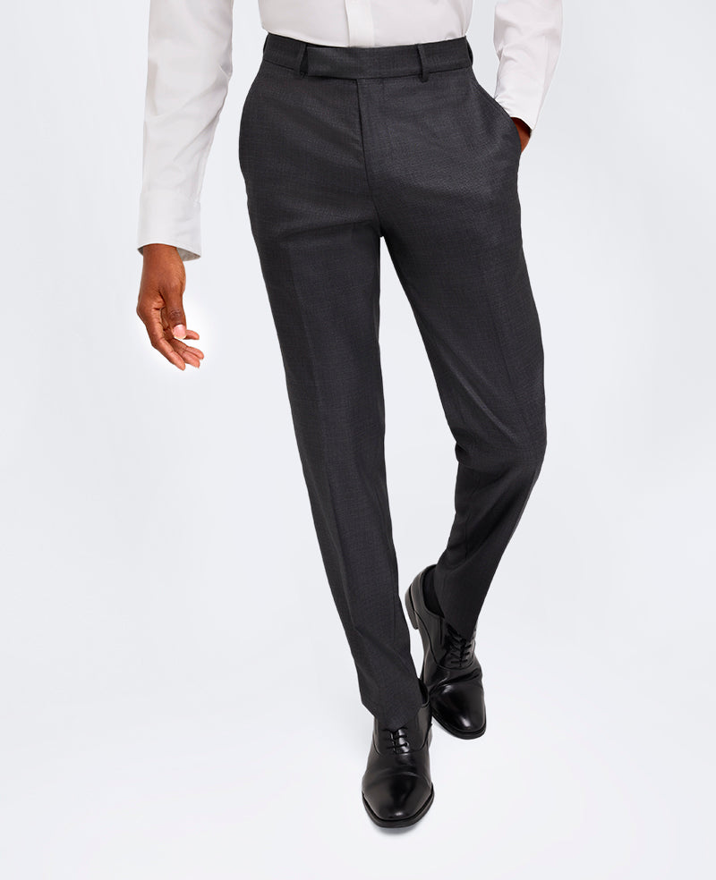 Kenneth Cole Reaction Clothing Ready Flex Suit Separate Pant pantaloni da abito Gunmetal slim fit