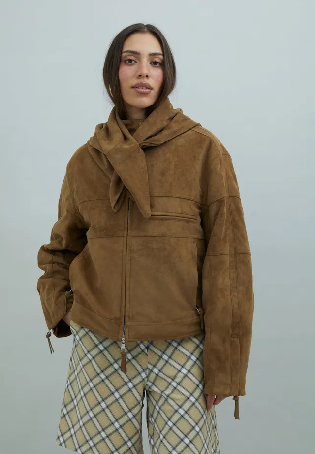 House Of Sunny Women's Jackets THE SUEDE RACER giacca biker suede oversize XS-3XL