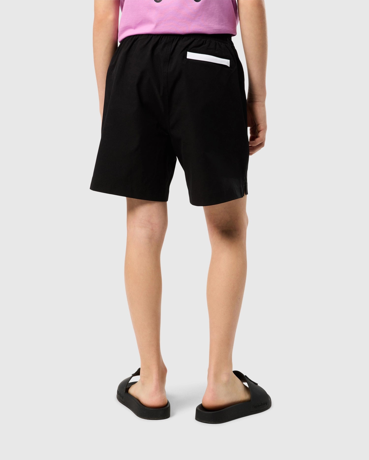 Psycho Bunny Kids Swimwear Parker Hydrochromic Swim Trunk 6" costume nero