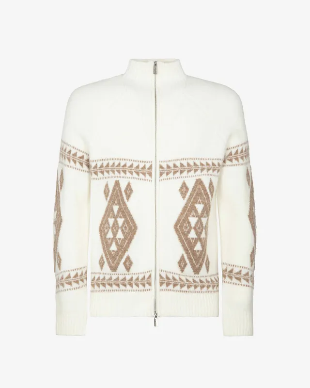 Markup Uomo Maglieria Lupetto full zip jacquard lupetto