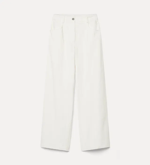 Forte pantaloni corduroy five-pocket trousers pantaloni bianco in cotone
