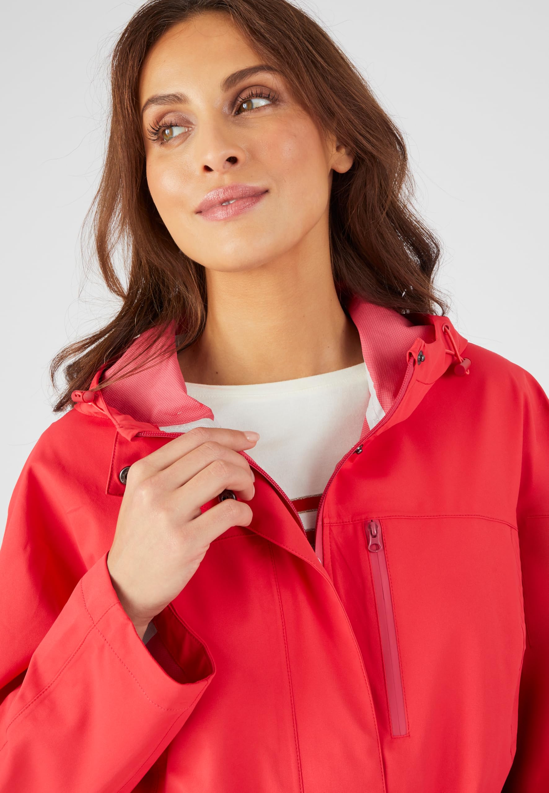 Damart Prêt-à-porter Parka corta RainProtect rossa