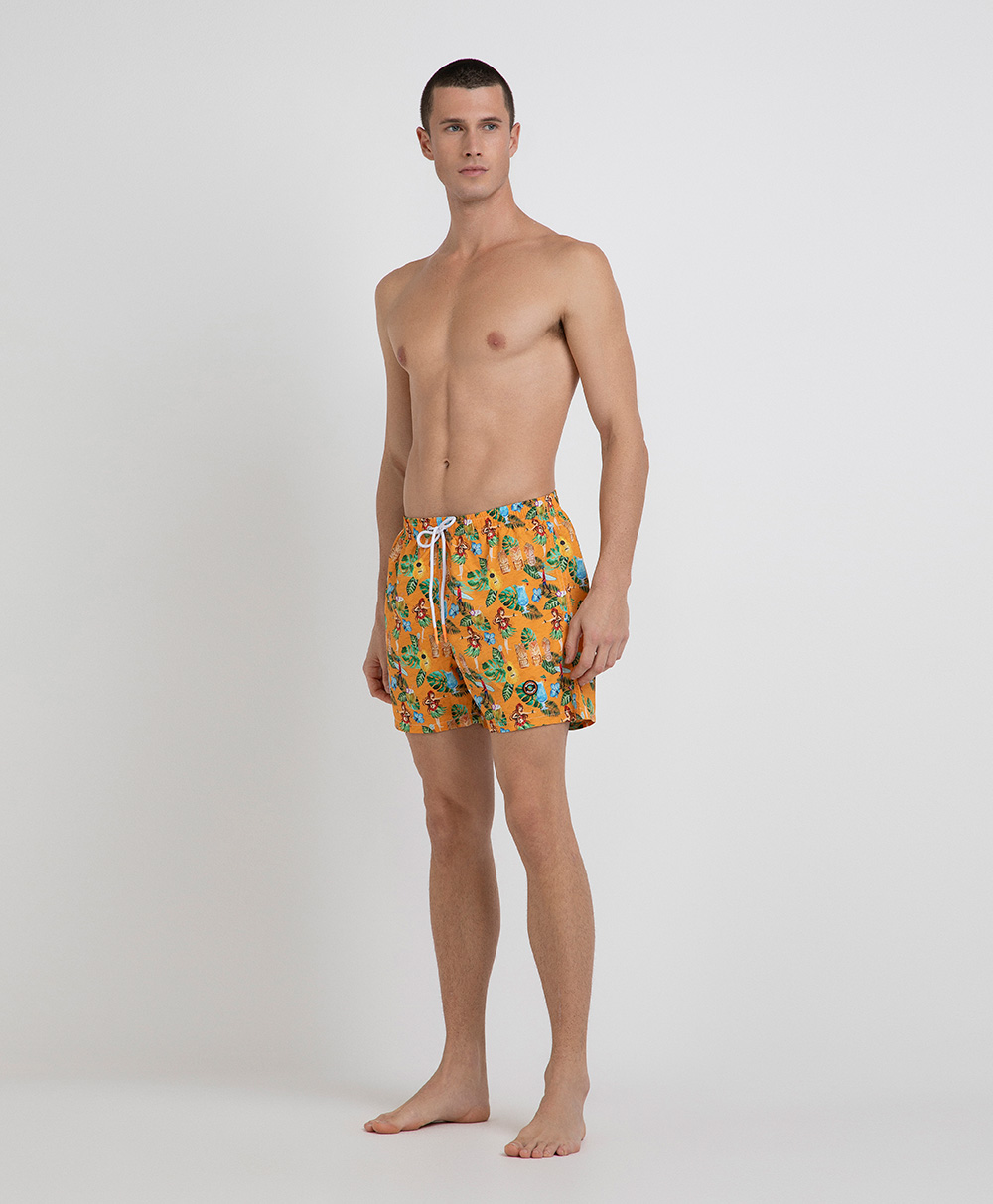 Markup Uomo Costumi Bermuda mare stampa tropical costume