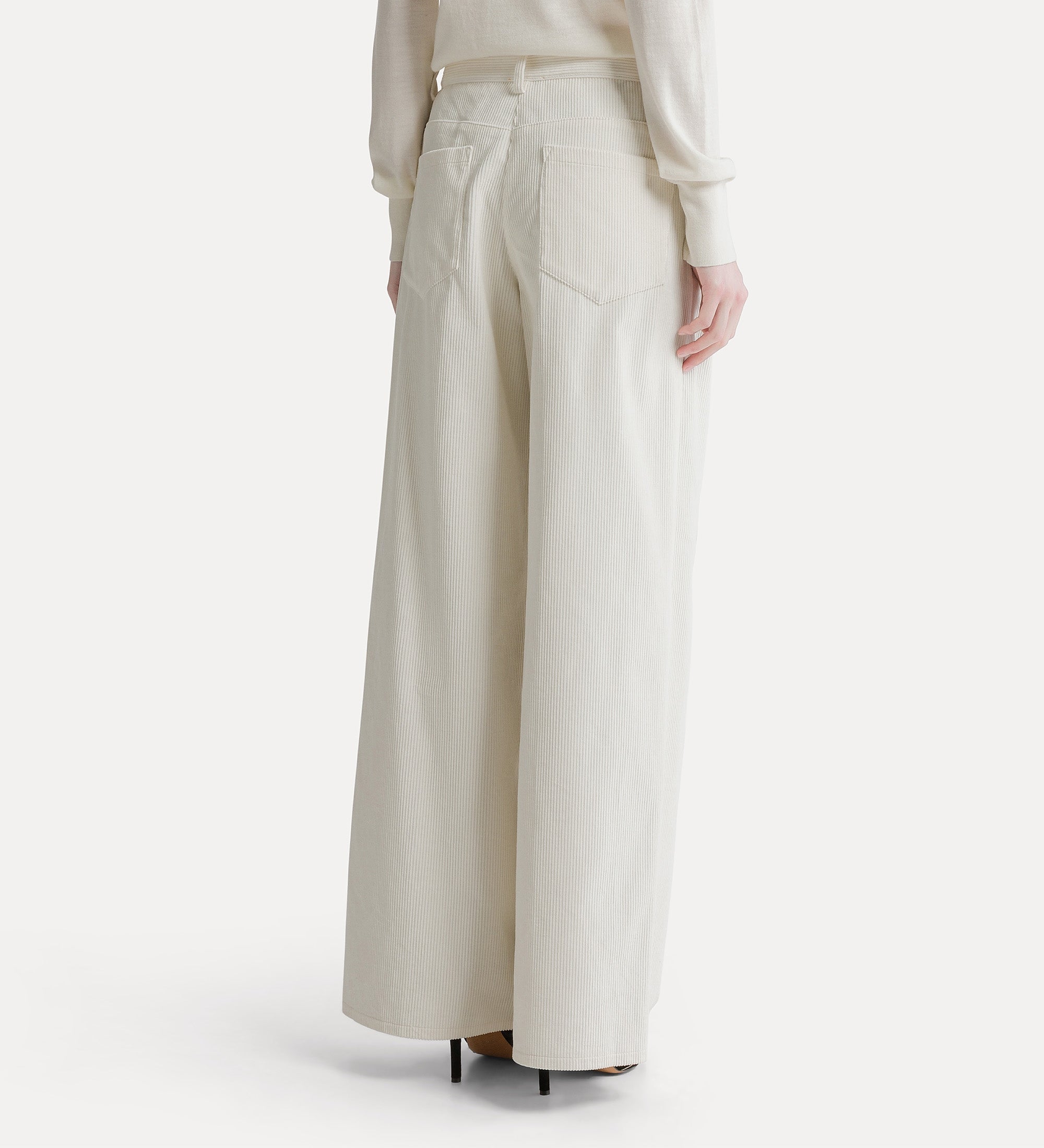 Forte pantaloni corduroy five-pocket trousers pantaloni bianco in cotone