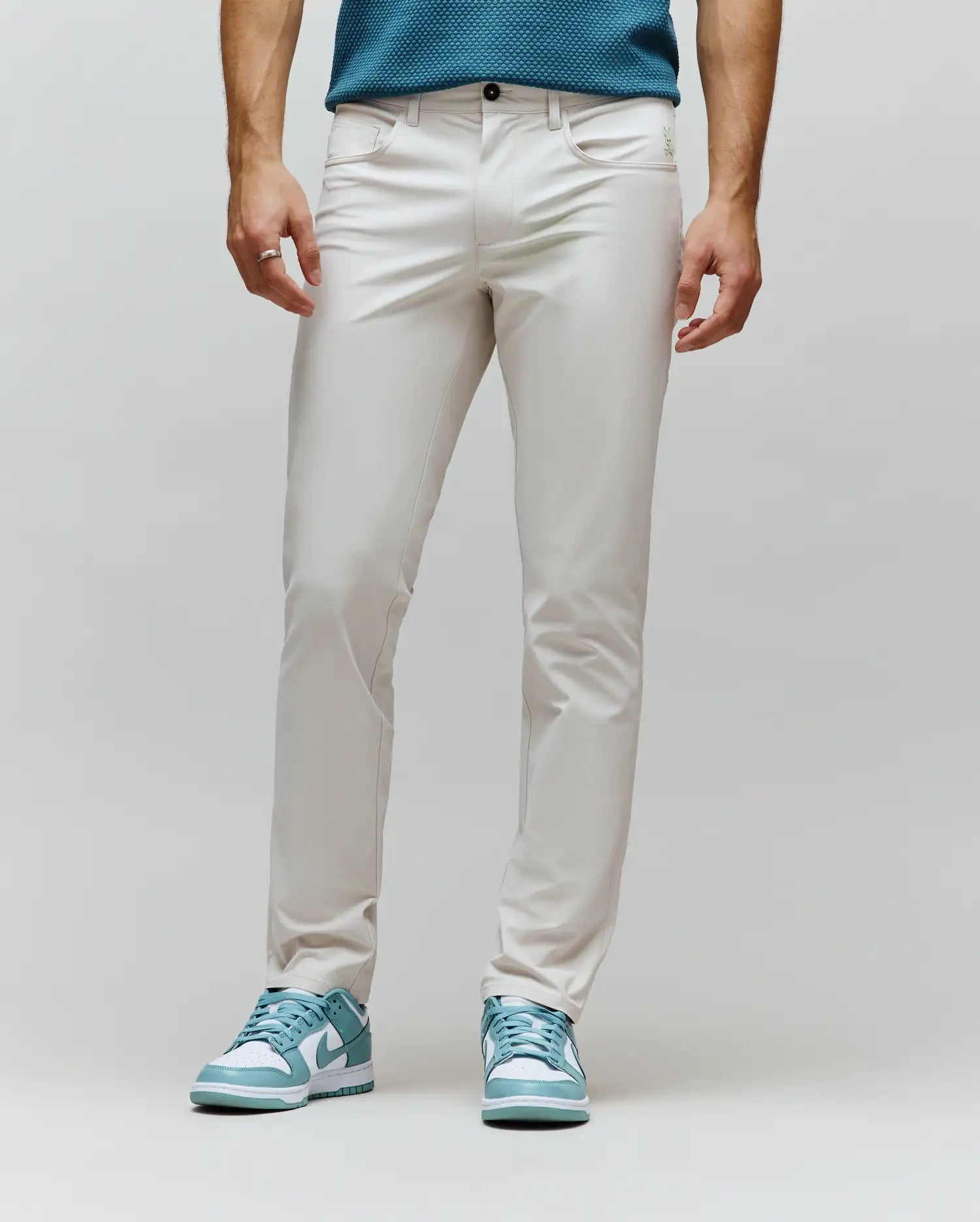 Psycho Bunny Men's Pants Maverick 10K Step Pant pantaloni beige 29–40 elasticizzati