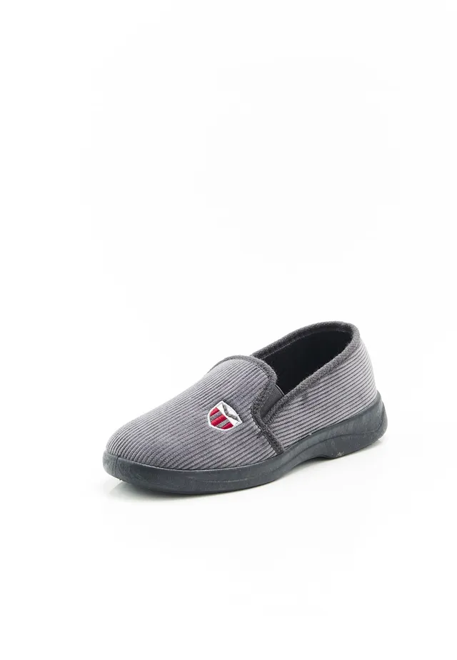 Damart Calzature Pantofole da uomo in velluto a coste grigio 44 EU
