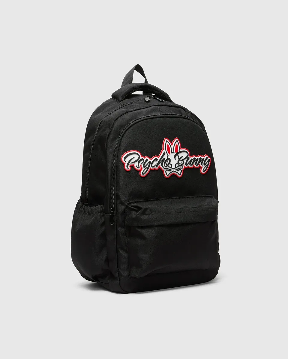 Psycho Bunny Kids Accessories Pal Backpack zaino nero in poliestere