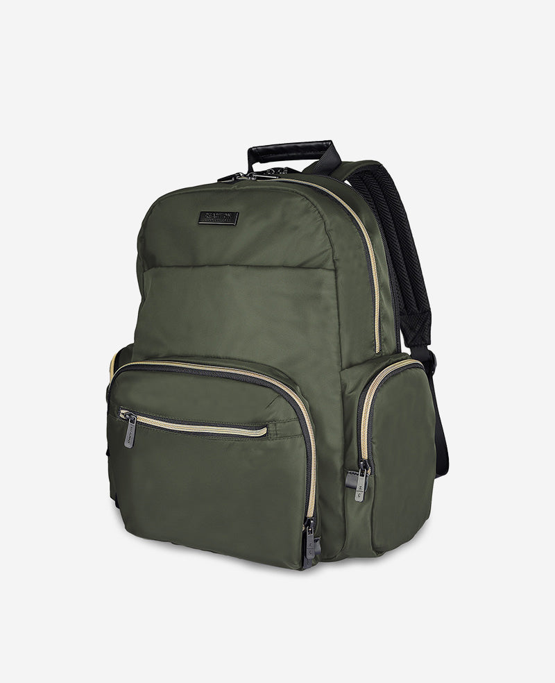 Kenneth Cole Reaction Luggage Sophie 15.6-Inch Nylon Computer Backpack oliva