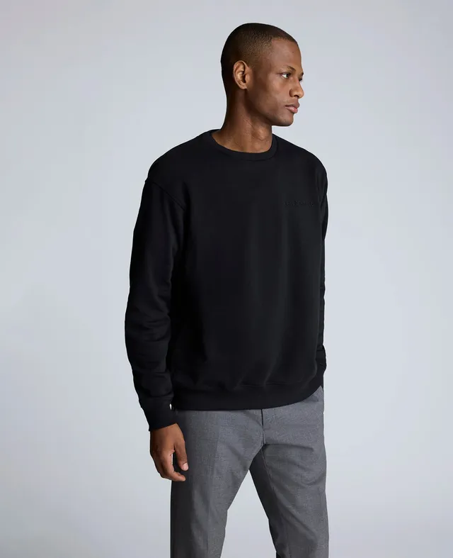 Kenneth Cole Reaction Kenneth Cole Embroidered Logo Sweatshirt felpa nera S cotone