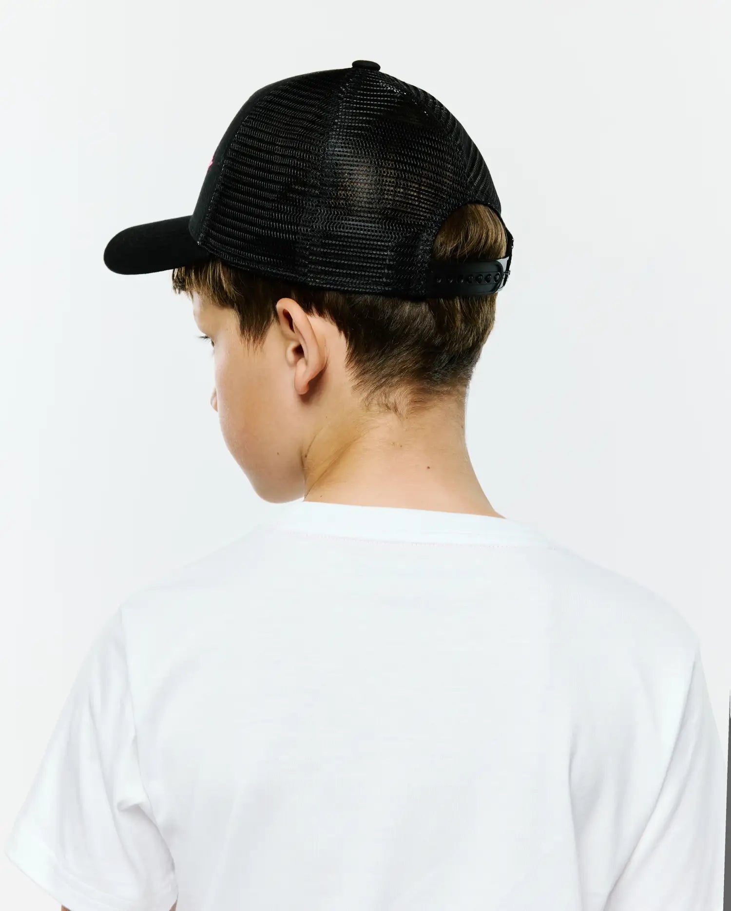 Psycho Bunny Kids Accessories Isaac Trucker Cap cappellino nero regolabile