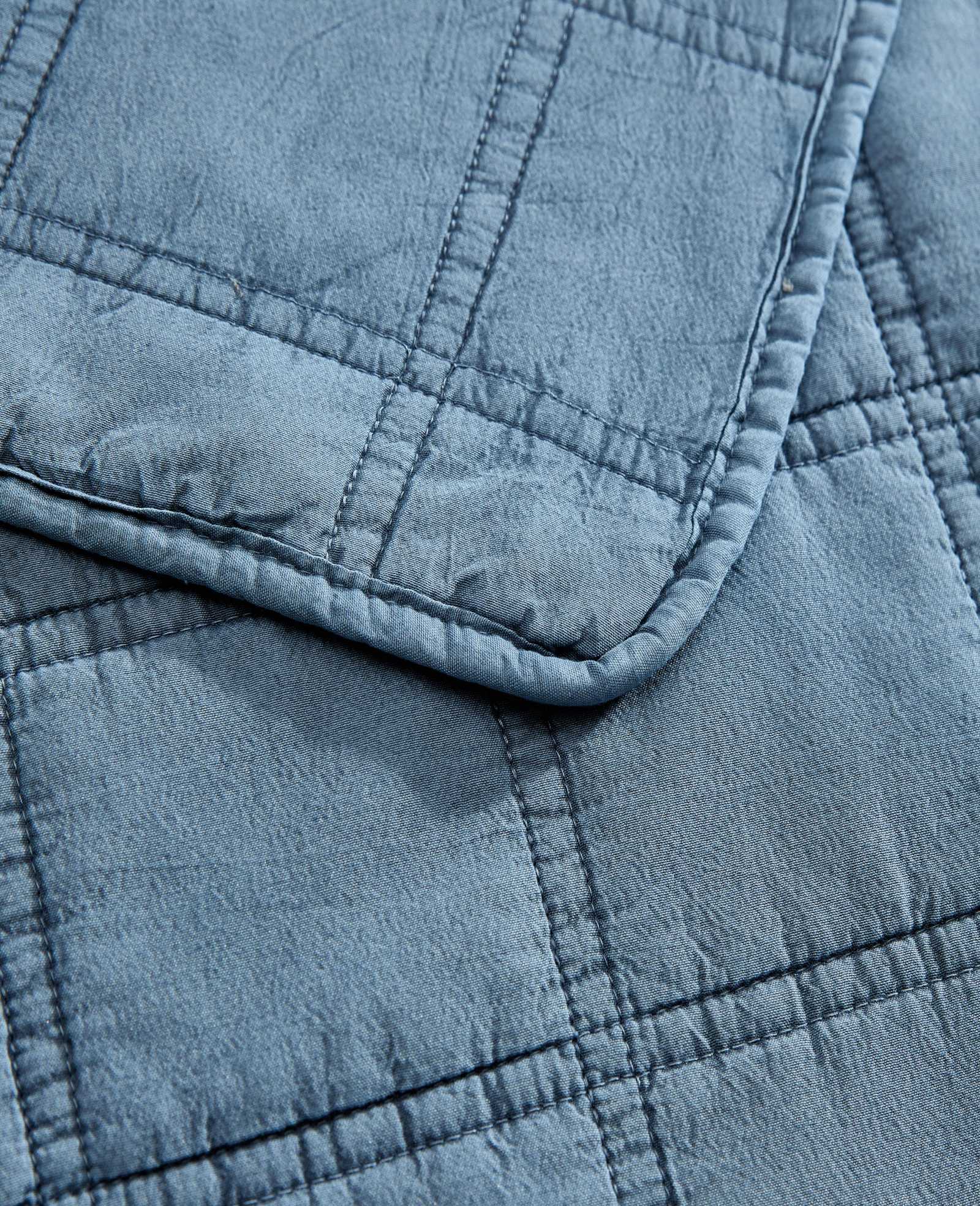 Kenneth Cole Home & Bedding Stonewashed Quilt Set trapunta blu
