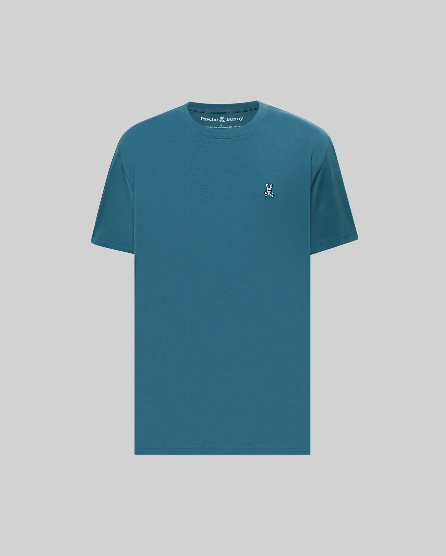Psycho Bunny Men's Tees Classic Crew Neck Tee B6U014F200 maglietta blu cotone Pima