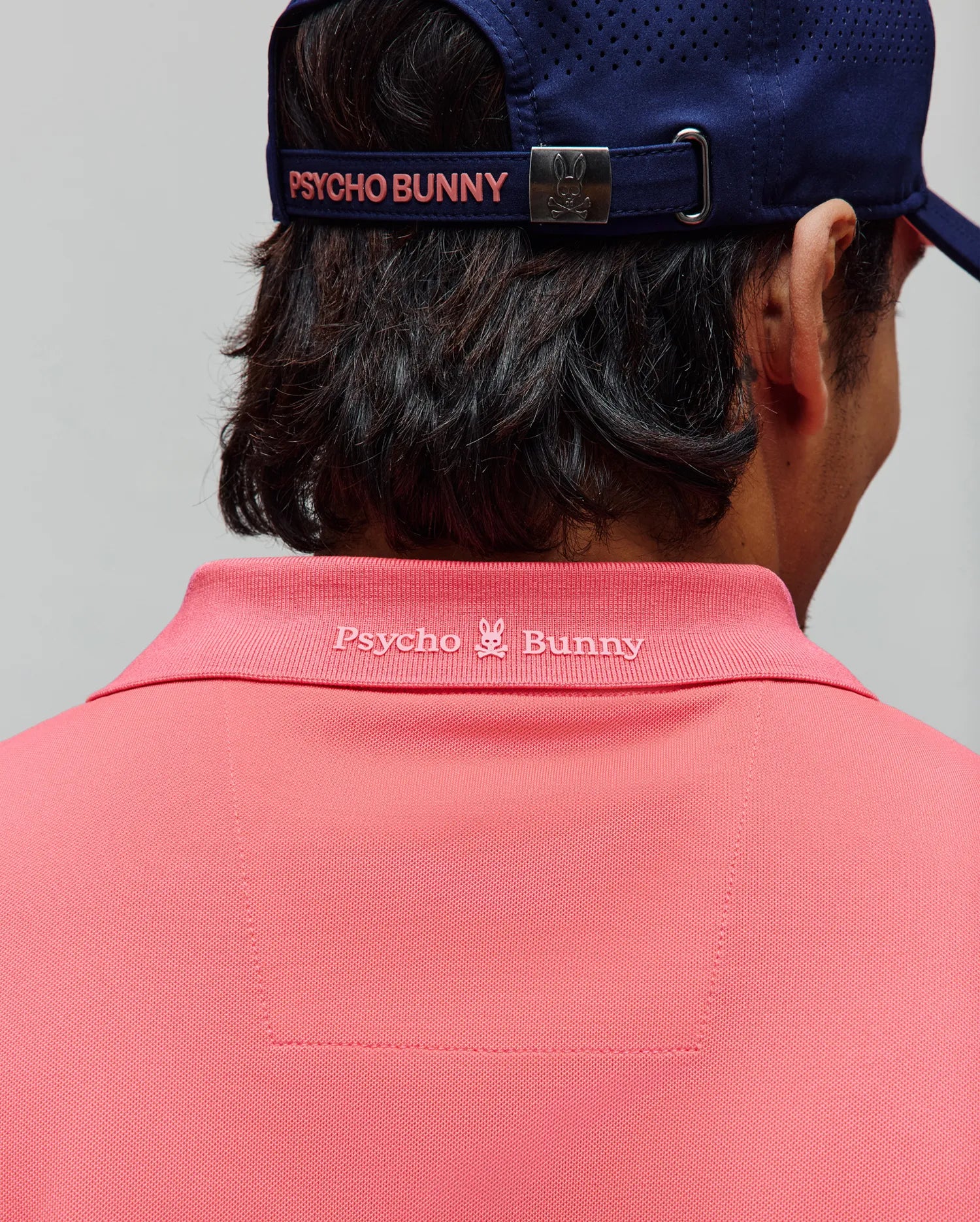 Psycho Bunny Men's Polos Onyx Sport Polo Polo Sunkissed Coral stretch