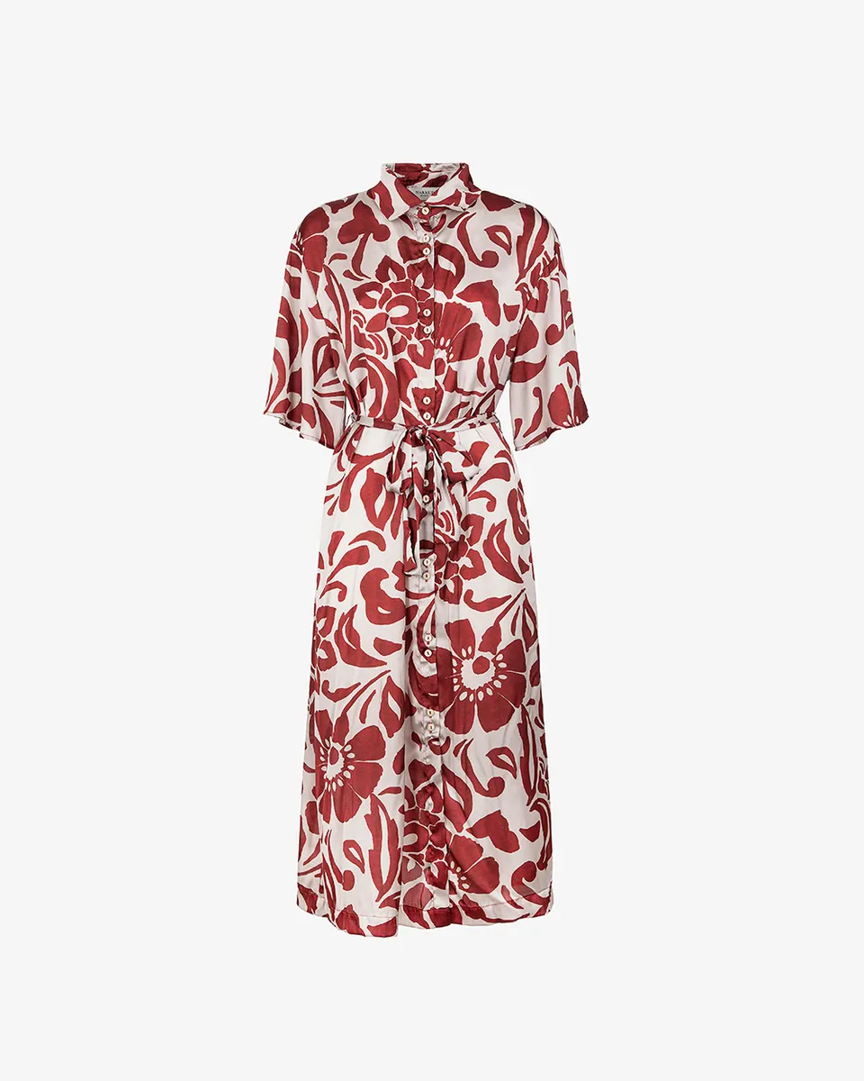 Markup Donna Vestiti Chemisier in raso abito
