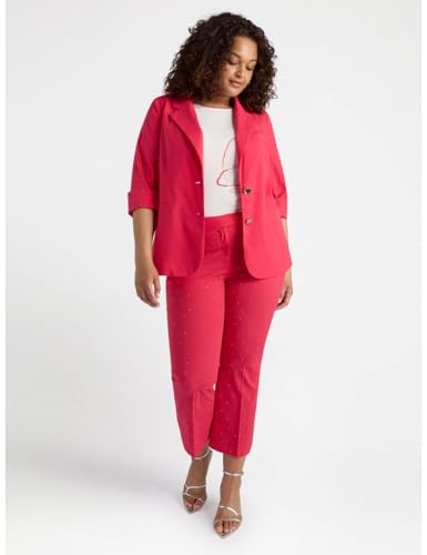 Fiorella Rubino Pantaloni Pantaloni con Piccole Borchie XL Plus stretch