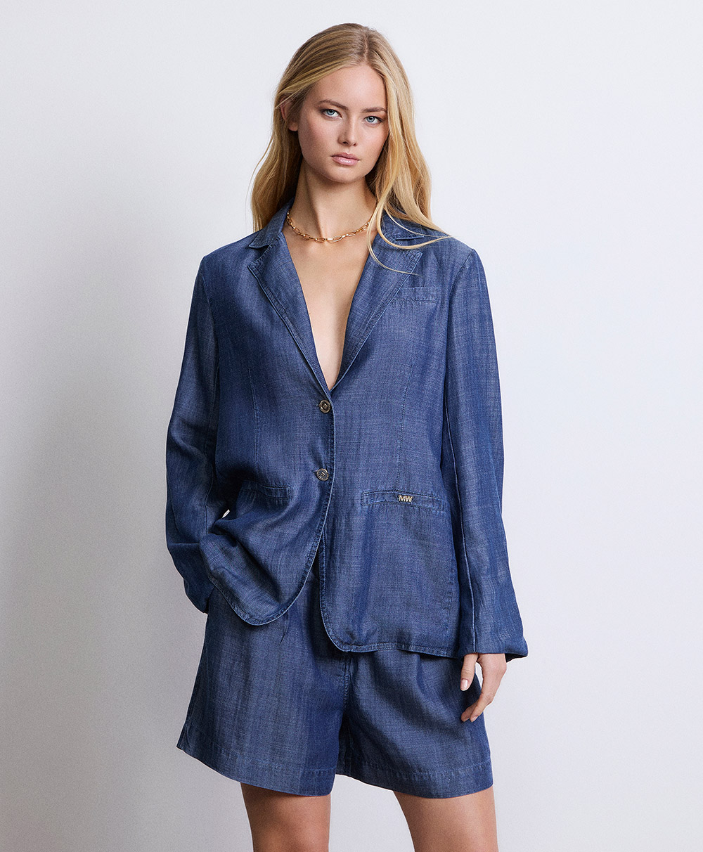 Markup Donna Tailleur & Blazer Blazer effetto denim