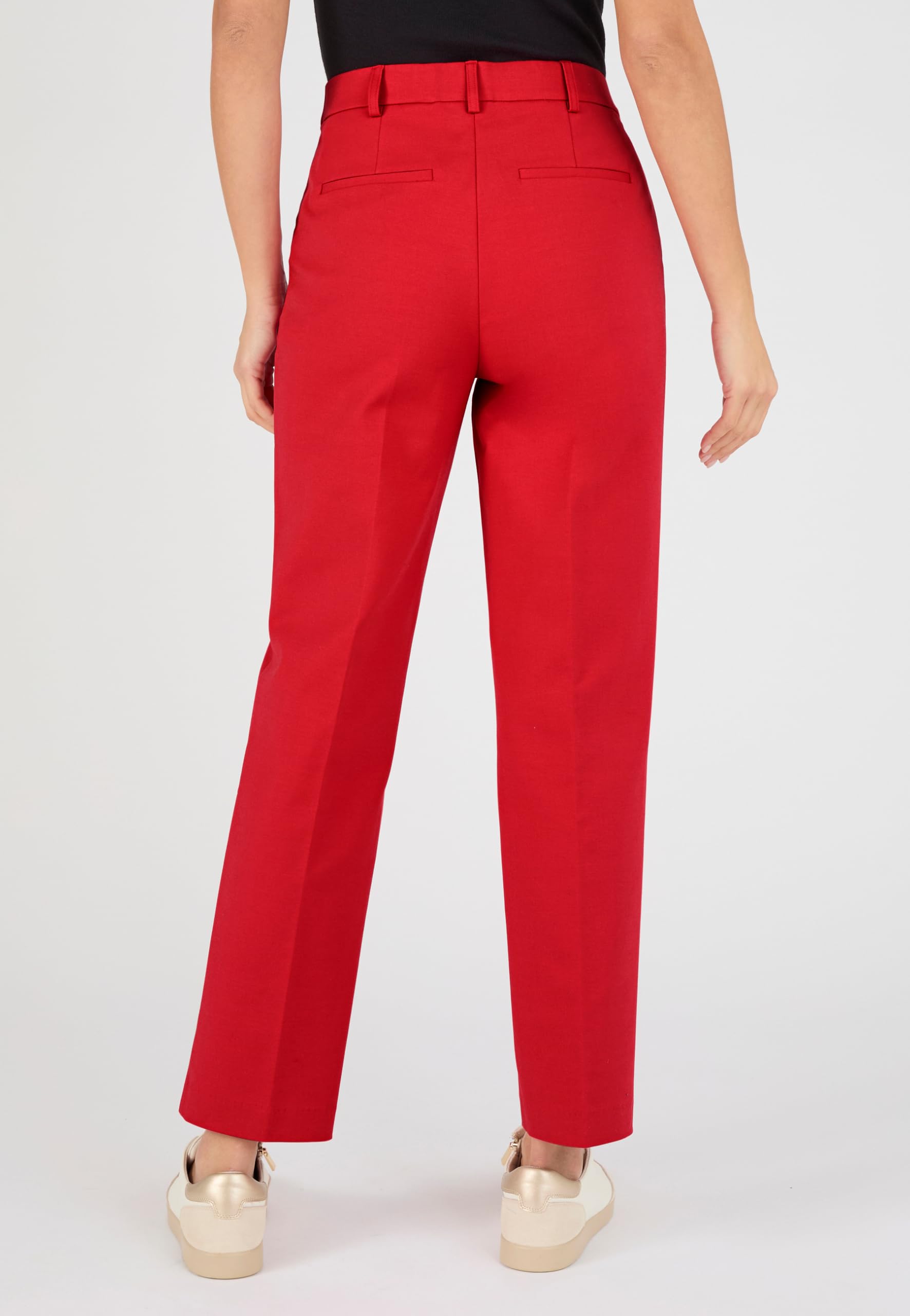 Damart Prêt-à-porter Pantaloni 7/8 di Cotone Raso Donna marrone ecru