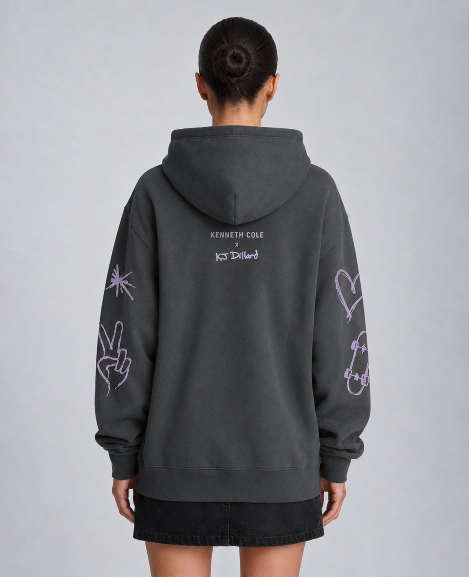 Kenneth Cole Reaction Clothing KJ Dillard felpa nera unisex