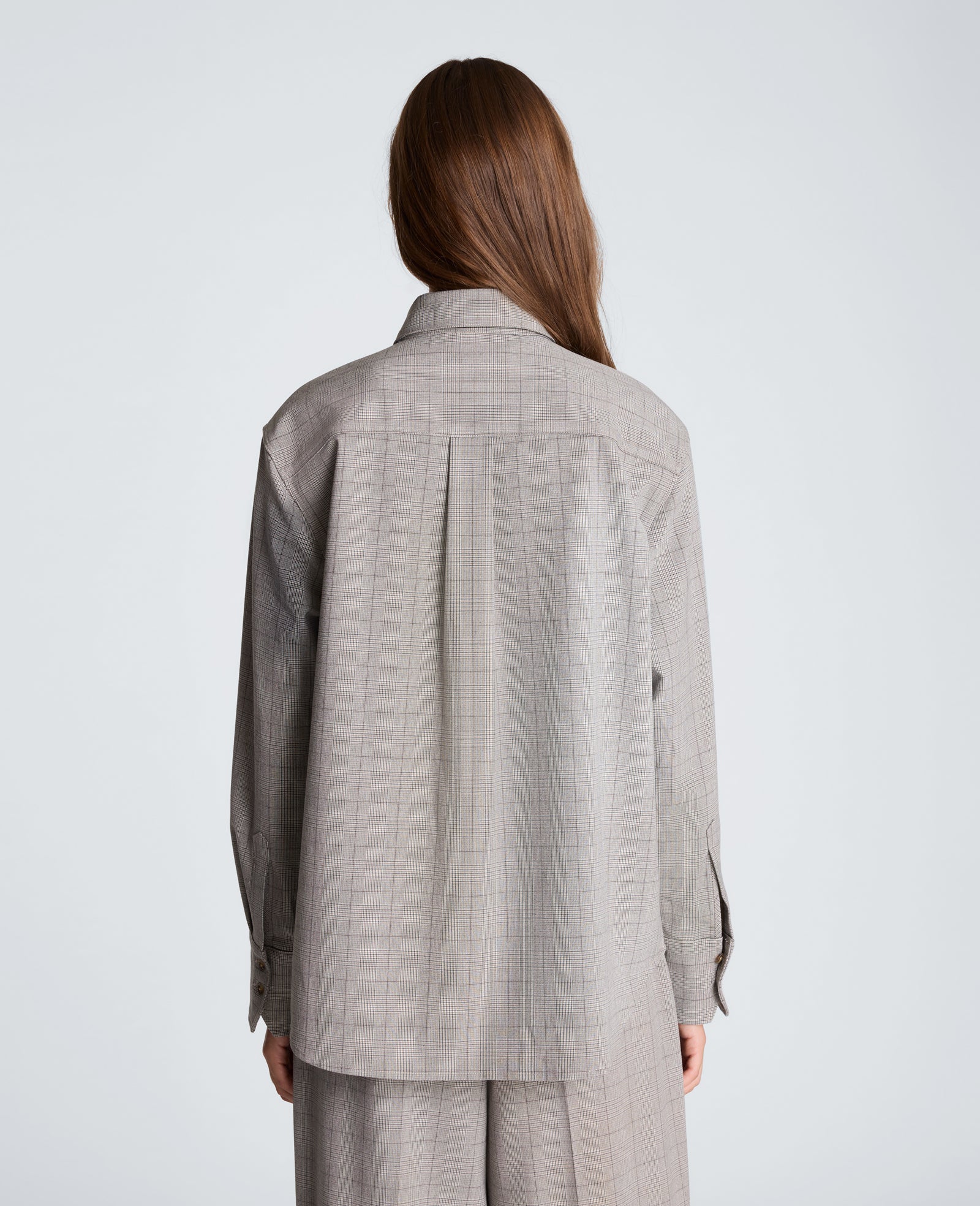 Kenneth Cole Reaction Clothing Boyfriend Button Down with Tie camicia marrone