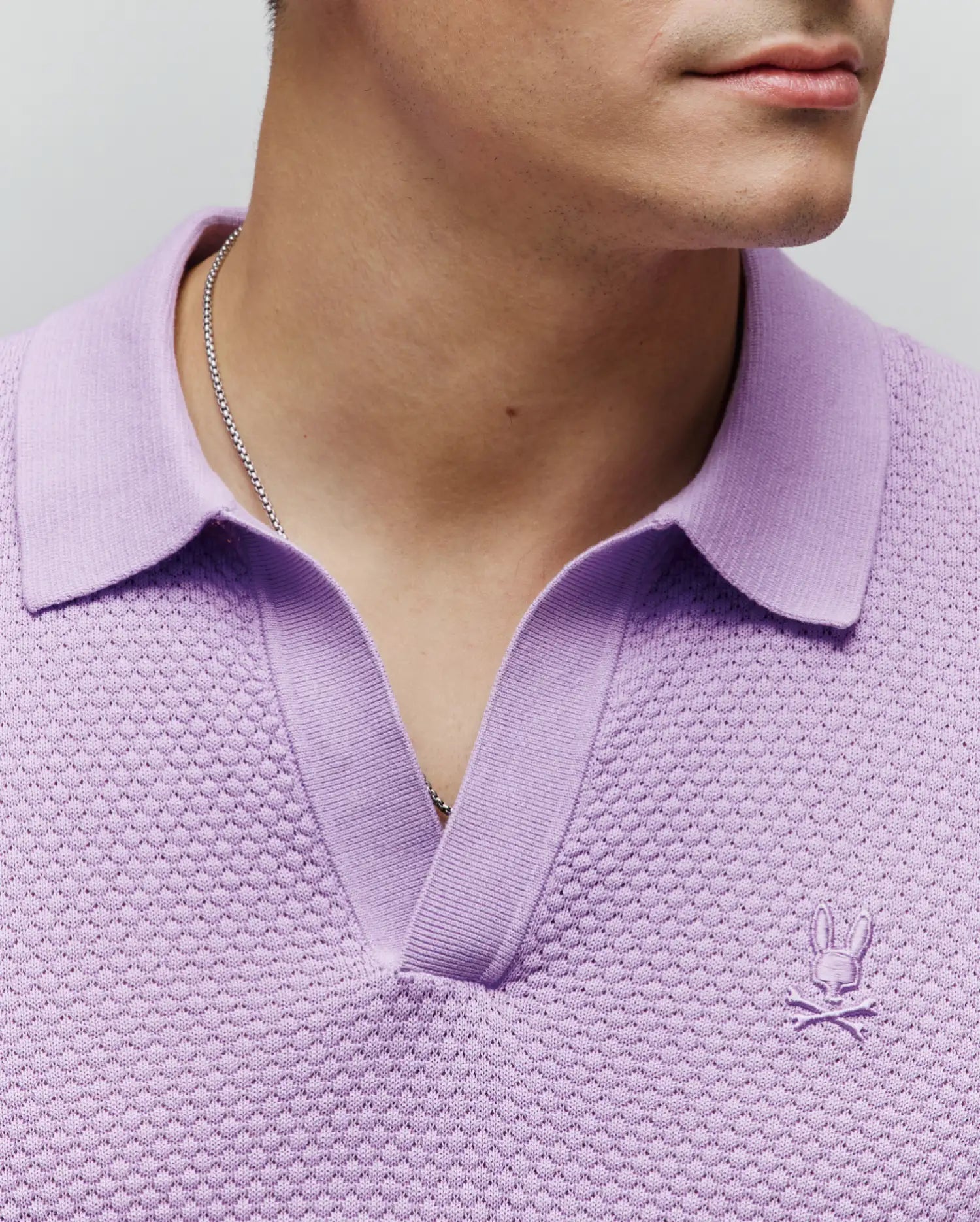 Psycho Bunny Men's Polos MENS DEVON KNIT POLO MT0100169 polo 507 Lavendula XXS-XXXL cotone